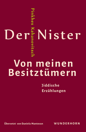 ISBN 9783884236970: Von meinen Besitztümern – Jiddische Erzählungen