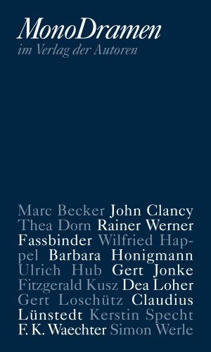 neues Buch – Marc Becker – Monodramen | Marc Becker (u. a.) | Taschenbuch | 376 S. | Deutsch | 2014 | Verlag Der Autoren | EAN 9783886613632