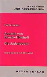 ISBN 9783888050039: Annette von Droste-Hülshoff: Die Judenbuche - Interpretationen und didaktische Hinweise