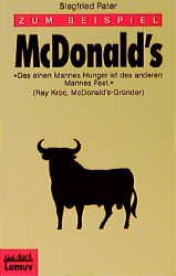 ISBN 9783889773937: Zum Beispiel McDonald's Pater, Siegfried