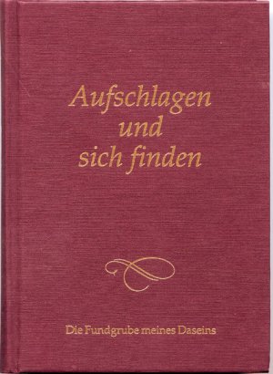 ISBN 9783892011248: Aufschlagen und sich finden – Die Fundgrube meines Daseins