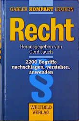 ISBN 9783893506811: Recht. Gablers Kompakt Lexikon