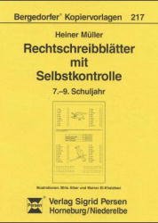 ISBN 9783893582471: Rechtschreibblätter mit Selbstkontrolle – 7. - 9. Schuljahr