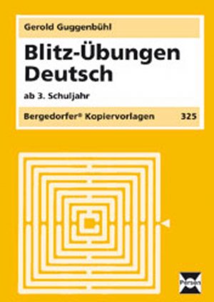 ISBN 9783893583881: Blitz-Übungen Deutsch ab 3. Schuljahr