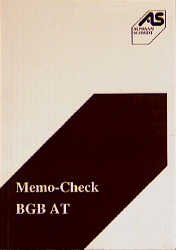 ISBN 9783894765057: Memo-Check BGB AT