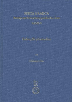 neues Buch – Christoph Otte – Galen  De Plenitudine