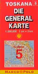 ISBN 9783895252228: Die Generalkarten Italien, Bl.5, Toskana (Die Generalkarte / Grossblatt 1:200000)