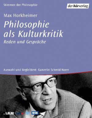 ISBN 9783895845628: Philosphie als Kulturkritik