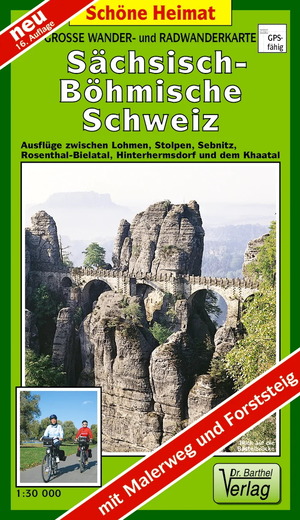 ISBN 9783895910401: Wanderkarte Sächsisch-Böhmische Schweiz mit Malerweg und Forststeig