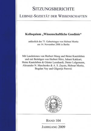 ISBN 9783896268846: Kolloquium “Wissenschaftliche Geodäsie”. Zum 75. Geburtstag von Helmut Moritz