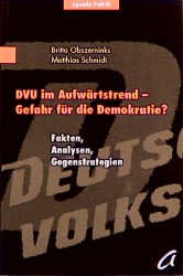 ISBN 9783896880338: DVU im Aufwärtstrend - Gefahr für die Demokratie?