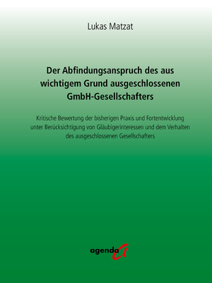 ISBN 9783896888693: Der Abfindungsanspruch des aus wichtigem Grund ausgeschlossenen GmbH-Gesellschafters