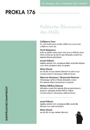 ISBN 9783896913760: Politische Ökonomie des Mülls (PROKLA / Zeitschrift für kritische Sozialwissenschaft)