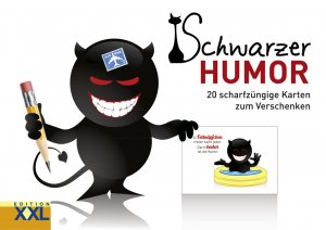 ISBN 9783897368545: Schwarzer Humor – Geschenkkartenbuch - 20 scharfzüngige Karten zum Verschenken