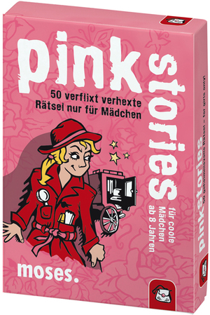 ISBN 9783897774865: moses. black stories Junior pink stories | 50 verflixt verhexte Rätsel | Das Rätsel Kartenspiel nur für Mädchen