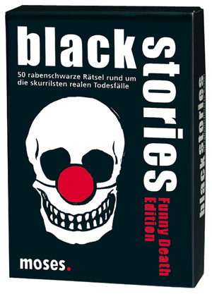 ISBN 9783897776173: Black Stories : Funny Death Edition [Krimispiel]. 50 rabenschwarze Rätsel rund um die skurrilsten realen Todesfälle