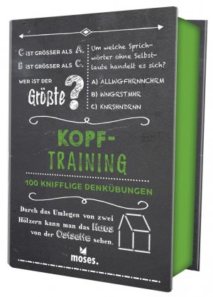 ISBN 9783897779037: Quiz-Box Kopftraining - 100 knifflige Denkübungen