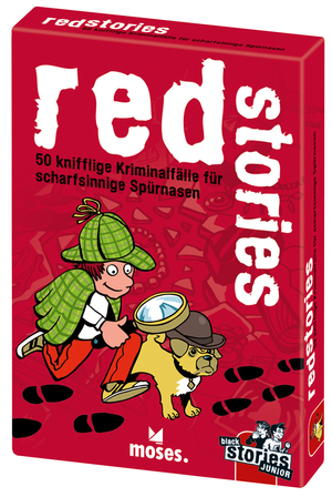 ISBN 9783897779280: red stories  50 kniffelige Kriminalfälle für scharfsinnige Spürnasen  black stories junior