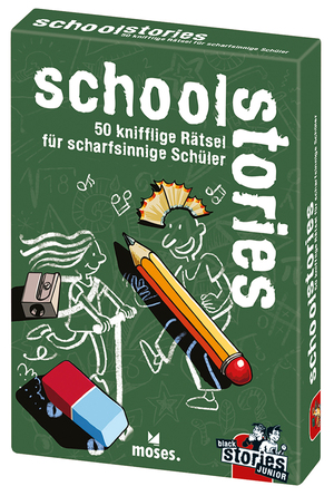 ISBN 9783897779761: moses. black stories Junior school stories - 50 knifflige Rätsel für Schüler