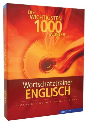 ISBN 9783898313537: Wortschatztrainer Englisch *** Die wichtigsten 1000 Wörter. 2 Audio-CDs + Begleitheft