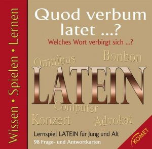 ISBN 9783898367936: Quod verbum latet ...? - welches Wort verbirgt sich ...? ; Lernspiel Latein für Jung und Alt ; 98 Frage- und Antwortkarten