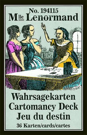 ISBN 9783898756082: Mademoiselle Lenormand Wahrsagekarten, Orakelkarten. Cartomancy Deck, Jeu du destin