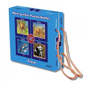 ISBN 9783898938297: Mein grosser Puzzle Koffer Tiere