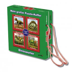 ISBN 9783898938327: Mein grosser Puzzle Koffer Dinosaurier – Box mit Puzzle und Pappbuch
