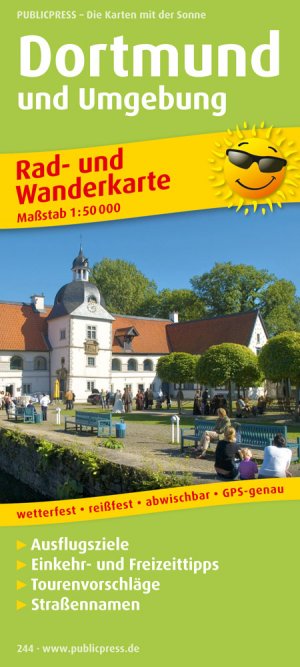 ISBN 9783899202441: Dortmund und Umgebung – Rad- und Wanderkarte mit Straßennamen, Ausflugszielen, Einkehr- & Freizeittipps, wetterfest, reissfest, abwischbar, GPS-genau. 1:50000