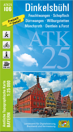 ISBN 9783899339086: ATK25-I06 Dinkelsbühl (Amtliche Topographische Karte 1:25000) - Feuchtwangen, Schopfloch, Dürrwangen, Wilburgstetten, Mönchsroth, Dentlein a.Forst