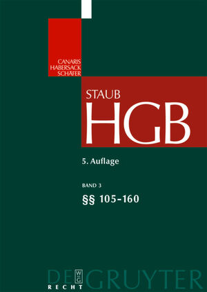 ISBN 9783899494099: Handelsgesetzbuch / §§ 105-160