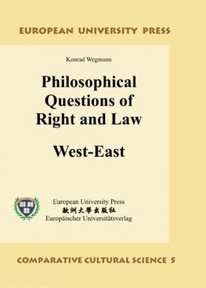 ISBN 9783899662153: Philosophical Questions of Right and Law: West-East - Großdruck