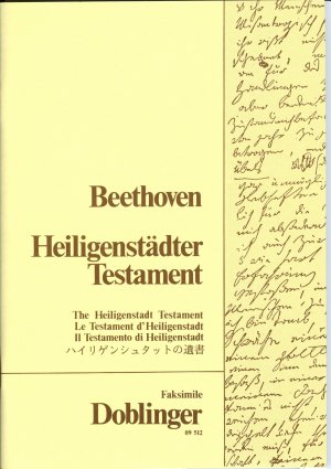 ISBN 9783900035129: Heiligenstädter Testament - Faksimile-Ausgabe