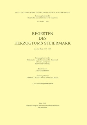 ISBN 9783901251320: Regesten des Herzogtums Steiermark - Zweiter Band: 1320–1330