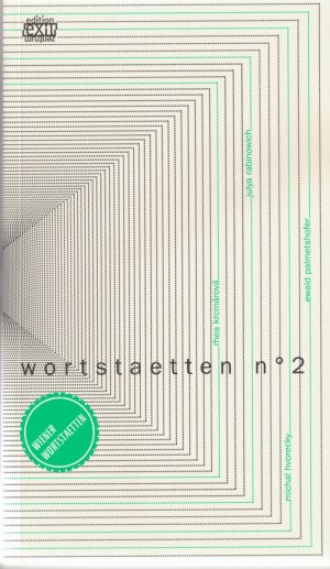 ISBN 9783901899379: wortstaetten no. 2