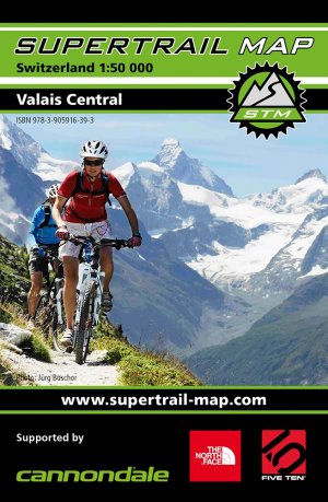 ISBN 9783905916393: Supertrail Map Valais Central – Maßstab 1:50 000