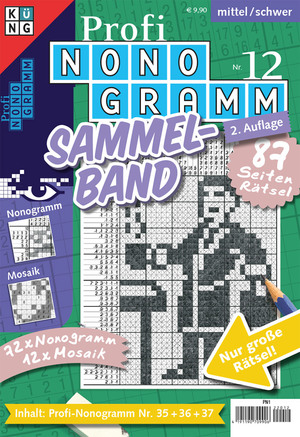 ISBN 9783906238678: Profi-Nonogramm 3er-Band 12 | Rätsel fürs Auge. Profi-Nonogramm Nr. 35 + 36+ 37 | Conceptis Puzzles | Taschenbuch | Rätsel fürs Auge | 108 S. | Deutsch | 2017 | Keesing Schweiz AG | EAN 9783906238678