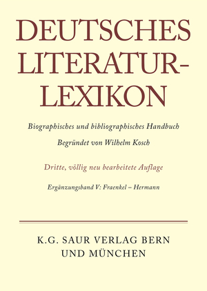 ISBN 9783907820216: Deutsches Literatur-Lexikon / Fraenkel - Hermann