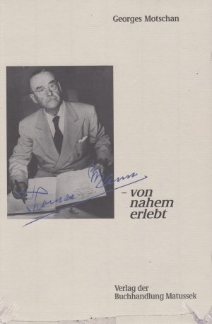 ISBN 9783920743165: Thomas Mann - von nahem erlebt