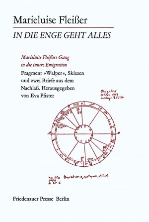 ISBN 9783921592212: In die Enge geht alles - Marieluise Fleissers Gang in die innere Emigration, Fragmente, Skizzen und 2 Briefe