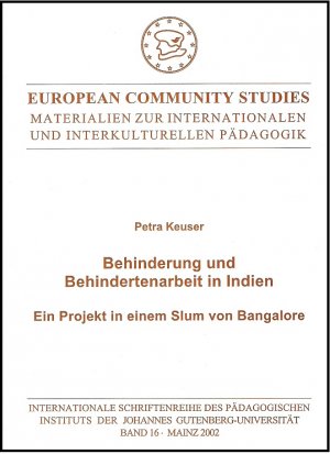 ISBN 9783922514541: Behinderung und Behindertenarbeit in Indien - Ein Projekt in einem Slum von Bangalore