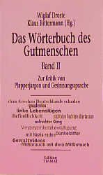 ISBN 9783923118649: Das Wörterbuch des Gutmenschen. Band 2