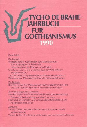 ISBN 9783926347121: Tycho de Brahe - Jahrbuch für Goetheanismus: 1990