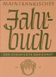 ISBN 9783926523303: Mainfränkisches Jahrbuch für Geschichte und Kunst 1