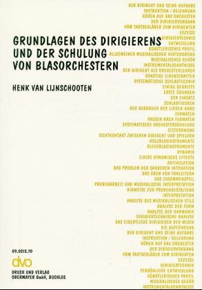 ISBN 9783927781078: Grundlagen des Dirigierens und der Schulung von Blasorchestern