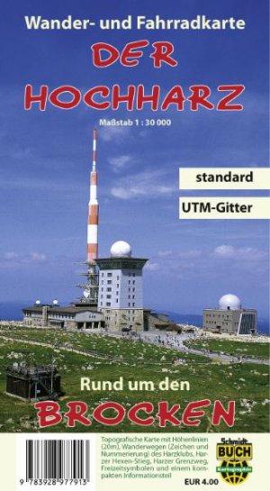 ISBN 9783928977913: Der Hochharz - standard - Freizeitkarte rund um den Brocken. 1:30000