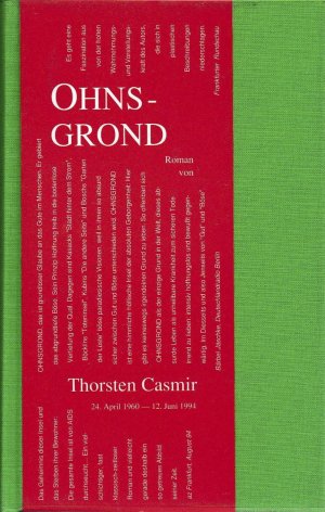 gebrauchtes Buch – Thorsten Casmir – Ohnsgrond. Roman