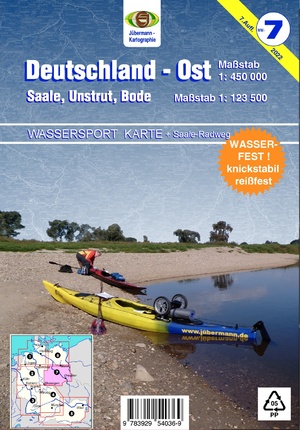 ISBN 9783929540369: Wassersport-Wanderkarte / Deutschland Ost für Kanu- und Rudersport – Mit Nebenkarten Saale, Unstrut und Bode