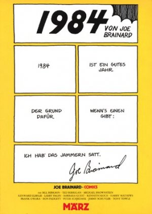 gebrauchtes Buch – Joe Brainard – 1984: Comics