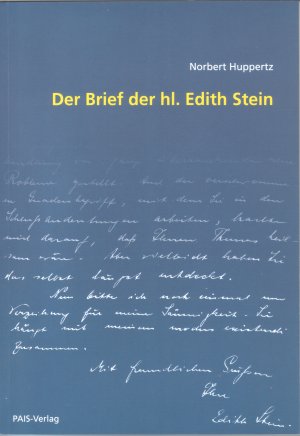 ISBN 9783931992262: Der Brief der hl. Edith Stein – Von der Phänomenologie zur Hermeneutik